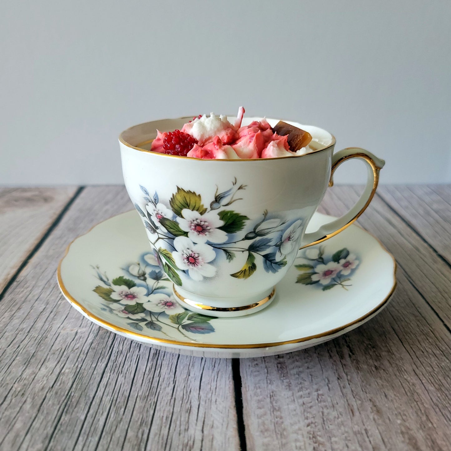Once Upon a Cup - Vintage Teacup Dessert Candle